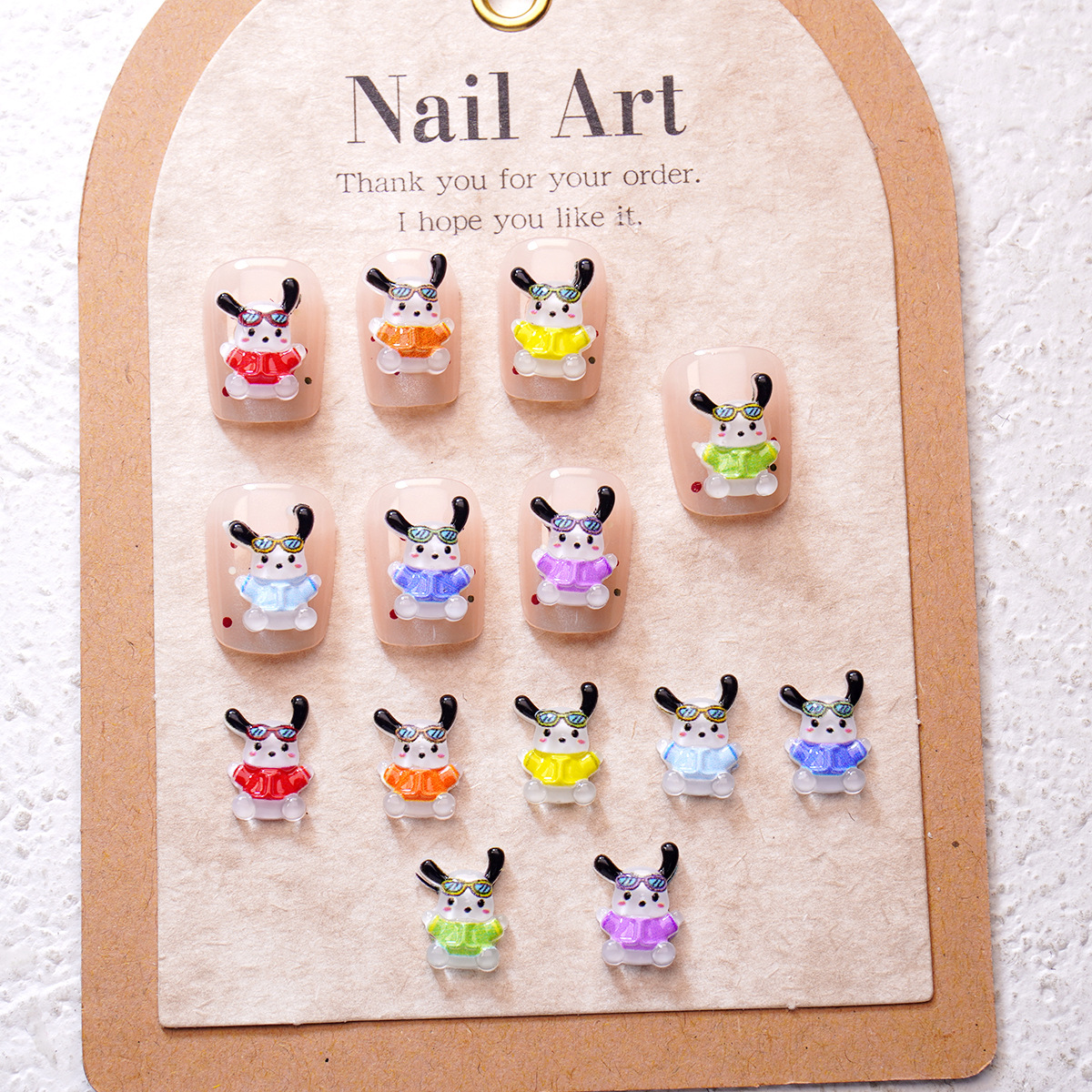 Nail Art Viral - 100Pcs/Pack Happy Pochacco Nail Charms -