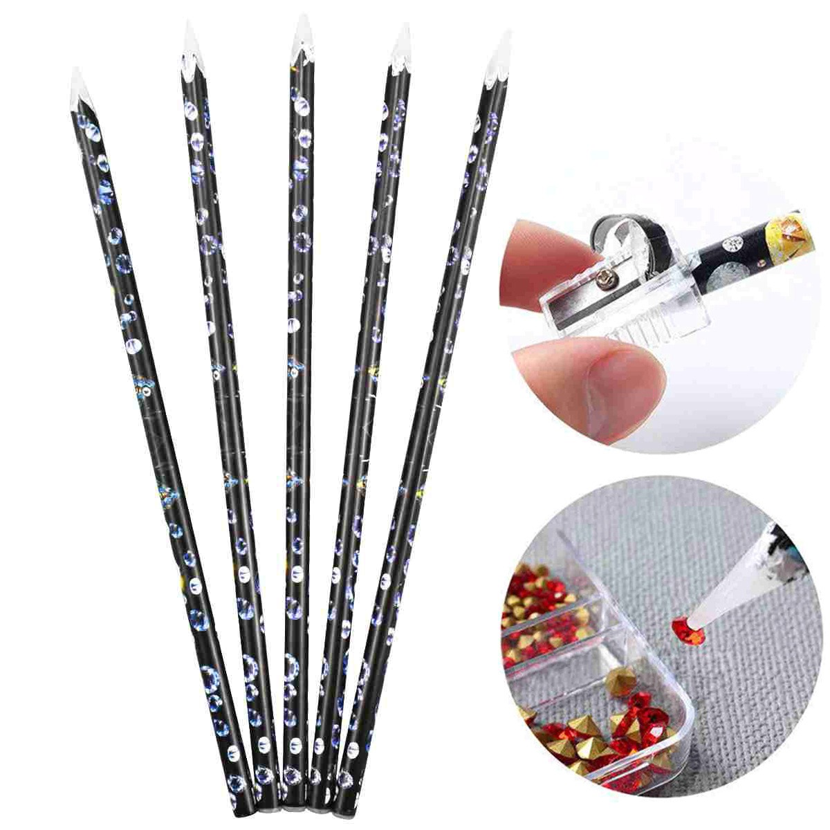 Nail Art Quirky - 1/2/3/5PCS Nail Art Dotting Pencil Rhinestone