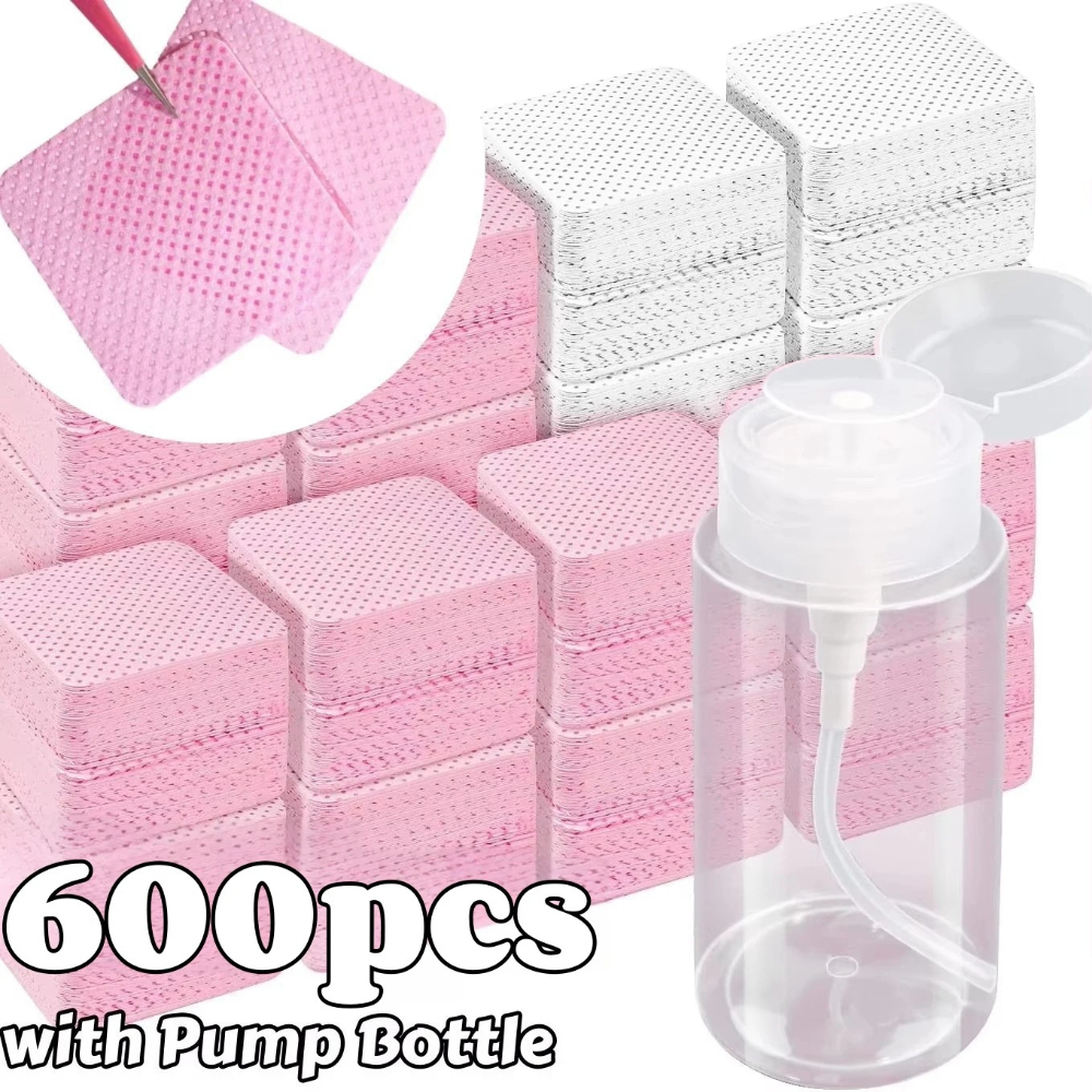 Nail Art Ideas - 20/600pcs Lint-Free Nail Wipes Gel Cleansing