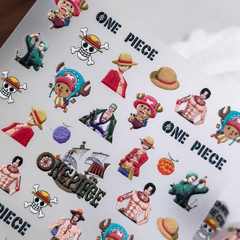 New One Piece Monkey· D·Luffy  - مراجعة Nail Art Zoro One Piece وسعره