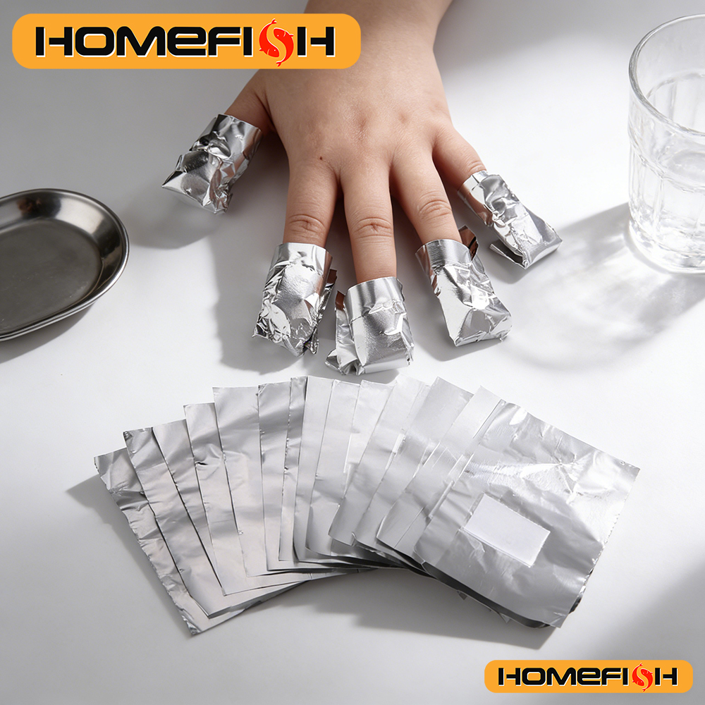 50/100pcs Remover Aluminum Foi - مراجعة Nail Art Ideas وسعره