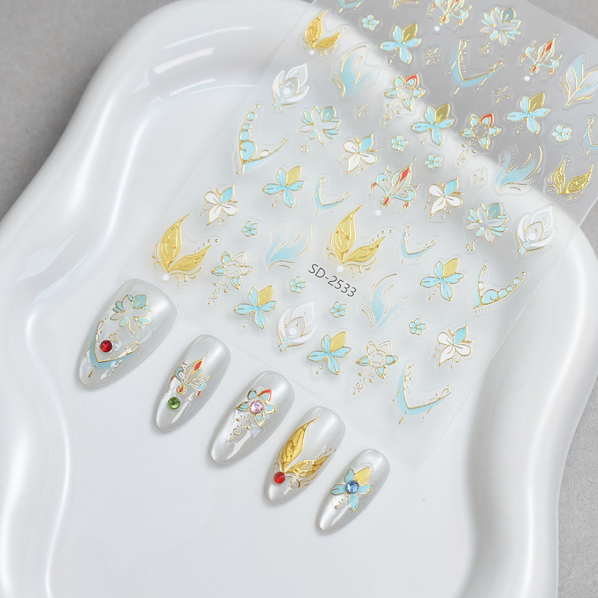 Viral Chinese Style 3D Embosse - مراجعة Nail Art Viral وسعره