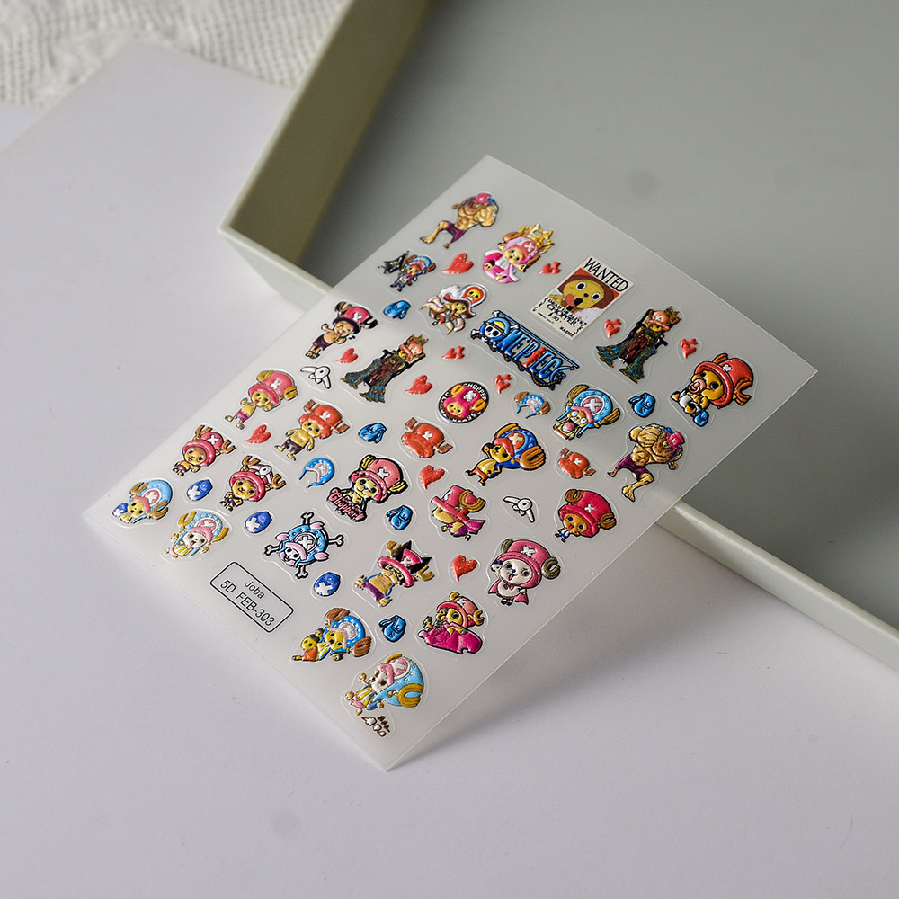 1PCS One Piece Cartoon Nail St - مراجعة Nail Art Zoro One Piece وسعره