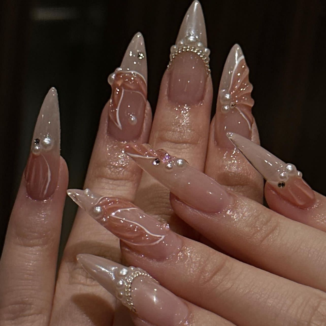 24pcs Fashion Rhinestone Press - مراجعة Nail Art Quirky وسعره