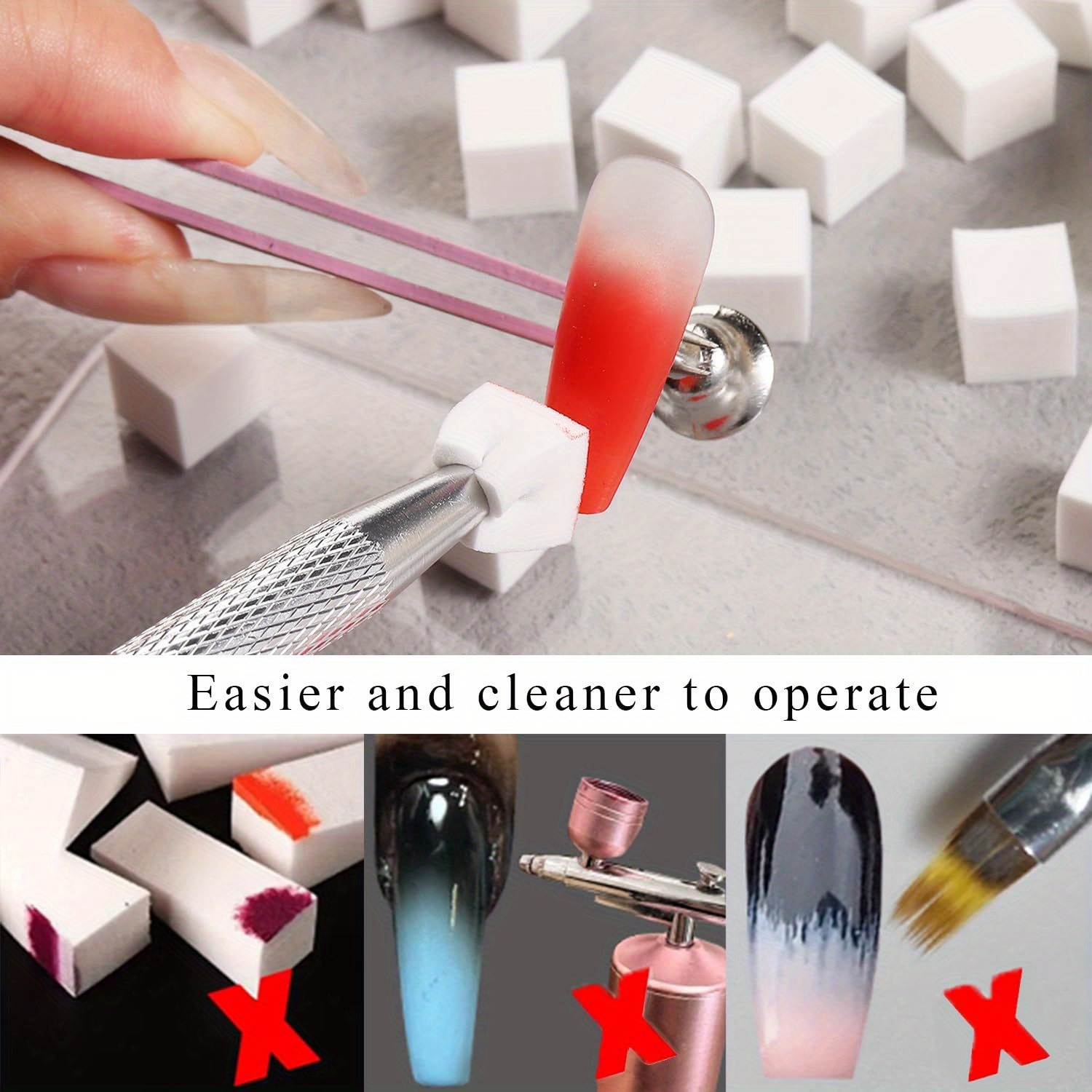 1/50/100Pcs Square Nail Art Sp - مراجعة Nail Art Quirky وسعره