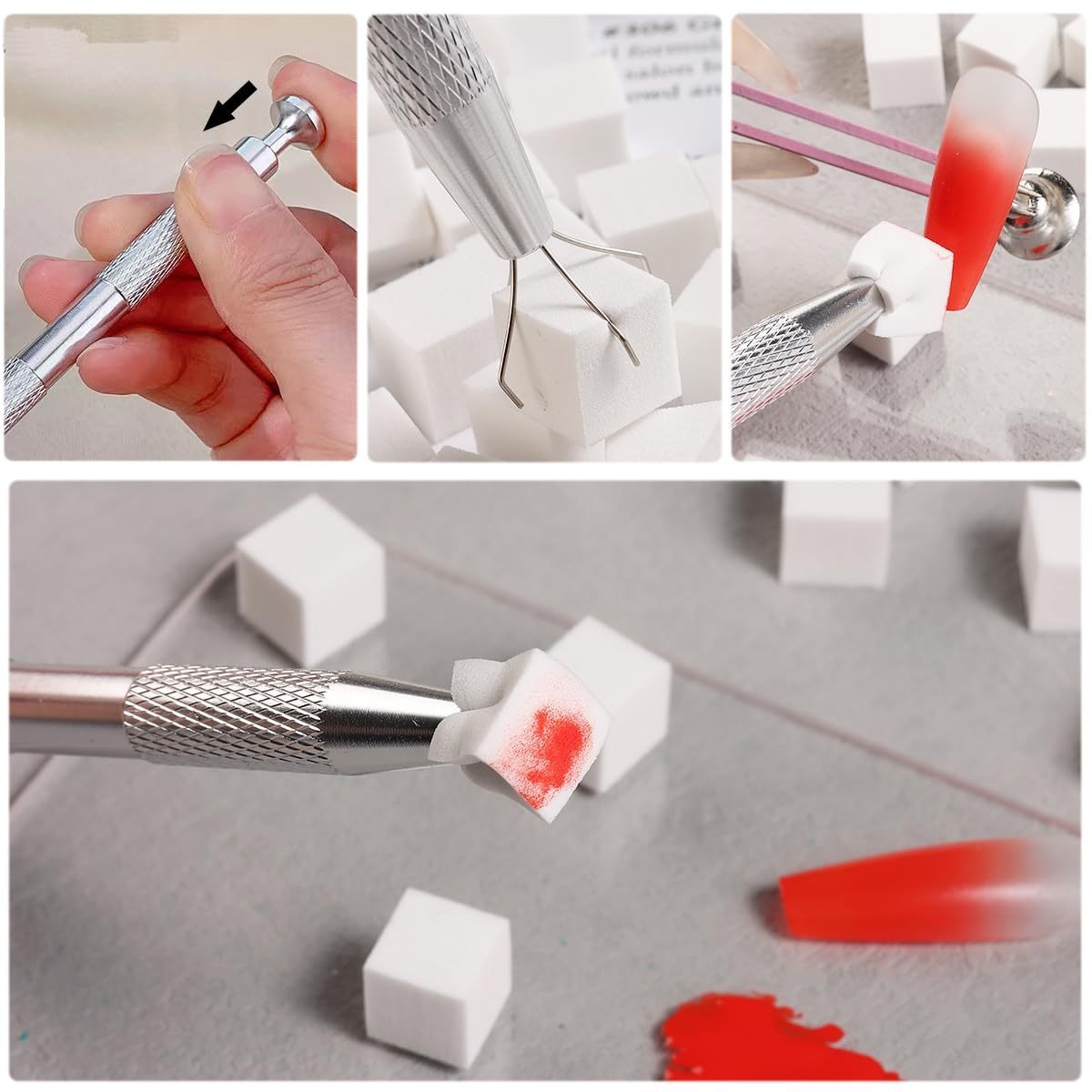 1/50/100Pcs Square Nail Art Sp - مراجعة Nail Art Quirky وسعره