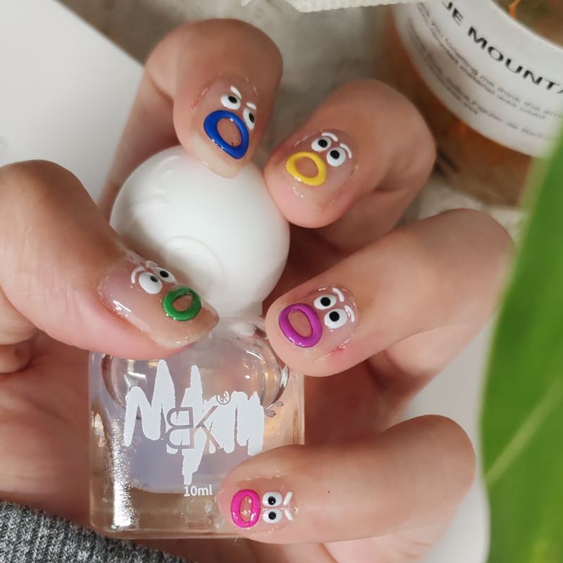 3D Embossed Stickers Cute Vira - مراجعة Nail Art Viral وسعره