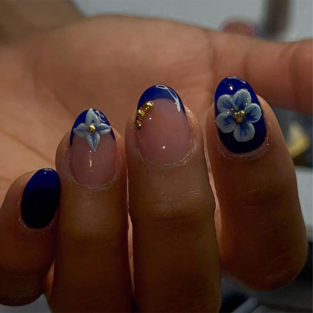 24pcs Short Oval 3D Gel Nail S - مراجعة Nail Art Ideas وسعره