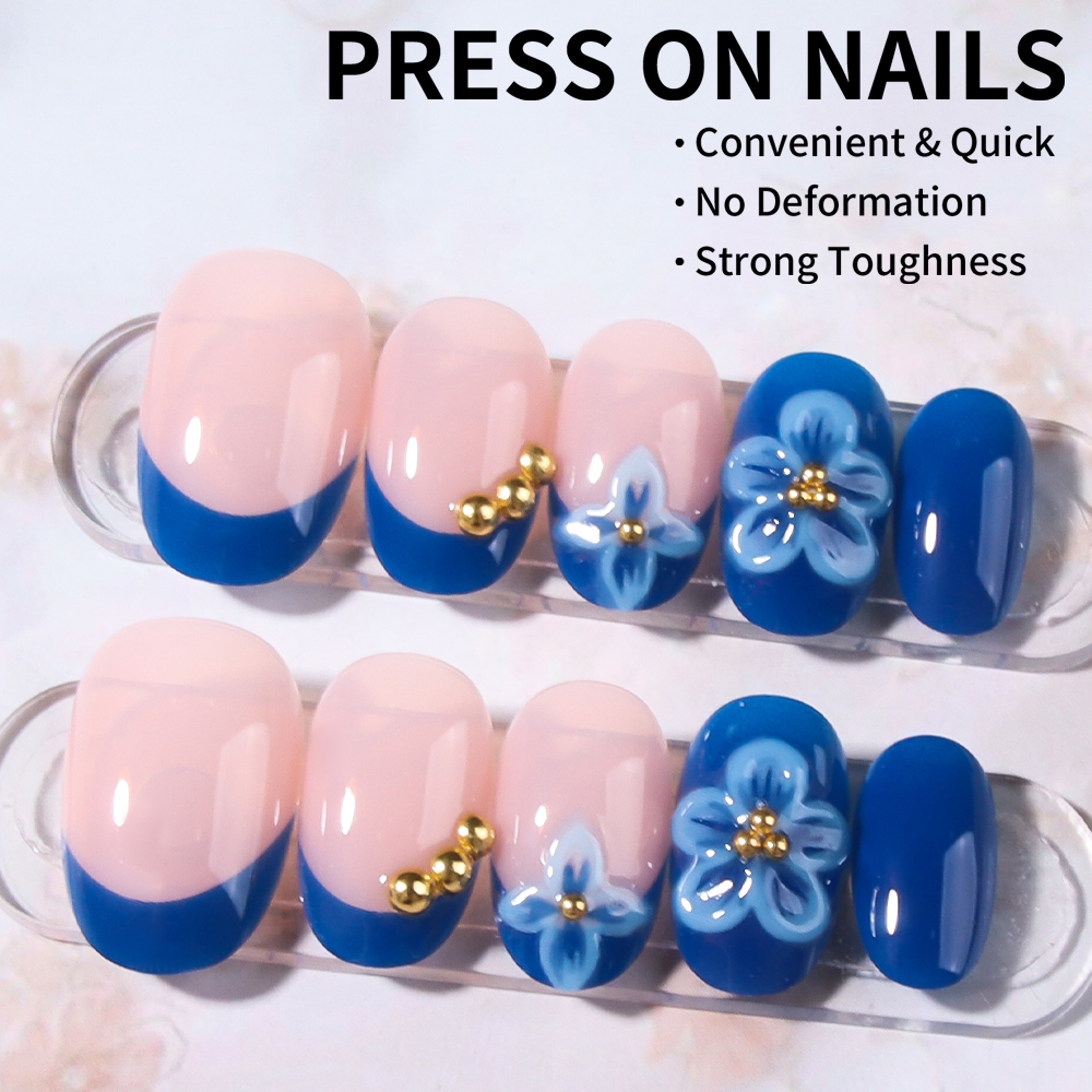 24pcs Short Oval 3D Gel Nail S - مراجعة Nail Art Ideas وسعره