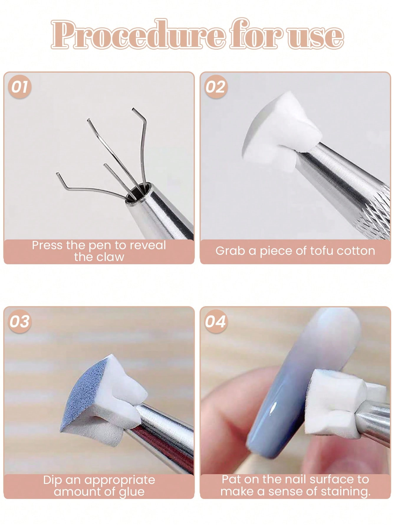 50/100PCS Mini White Makeup Sp - مراجعة Nail Art Quirky وسعره