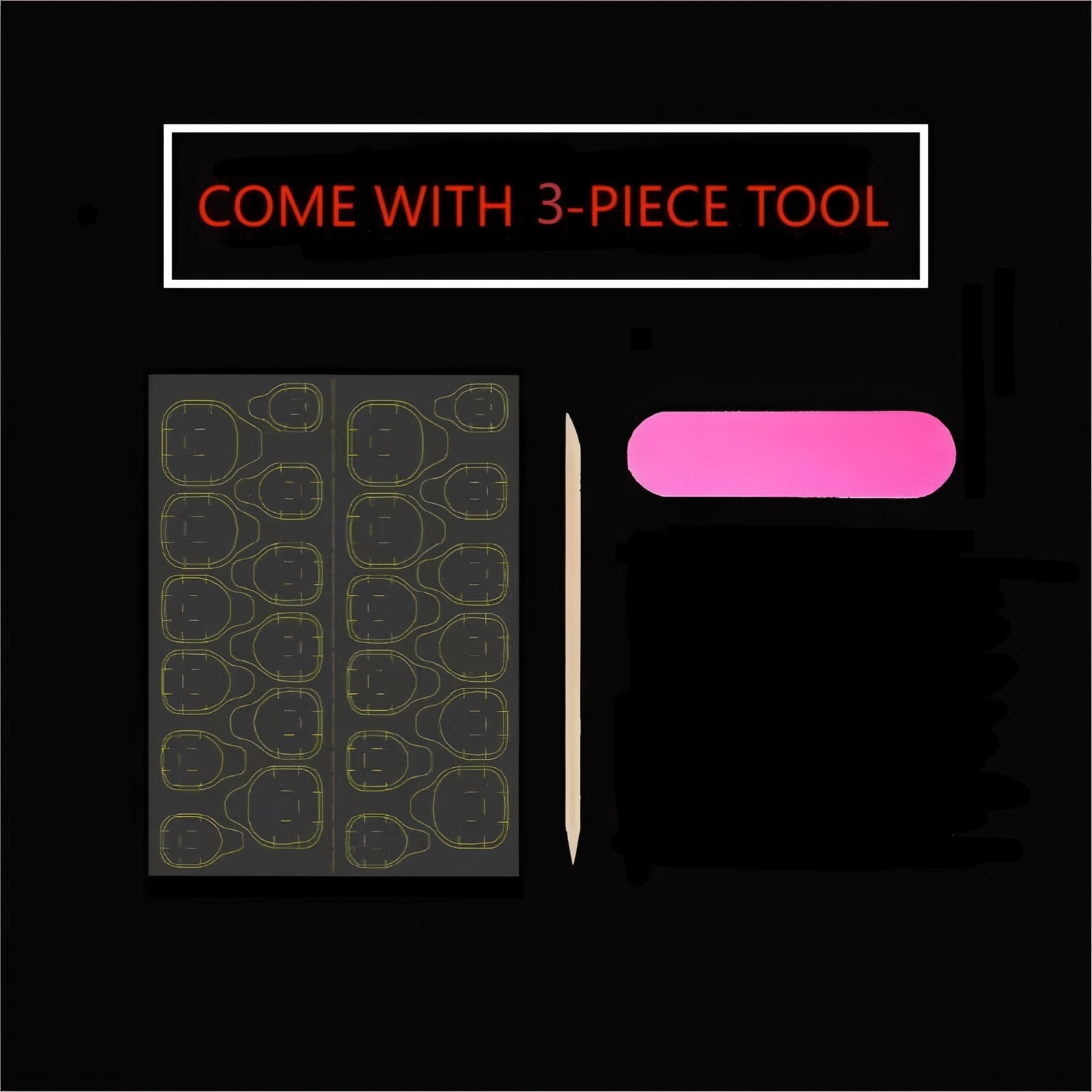 10pcs Pure Hand Pressed Long O - مراجعة Nail Art Ideas وسعره