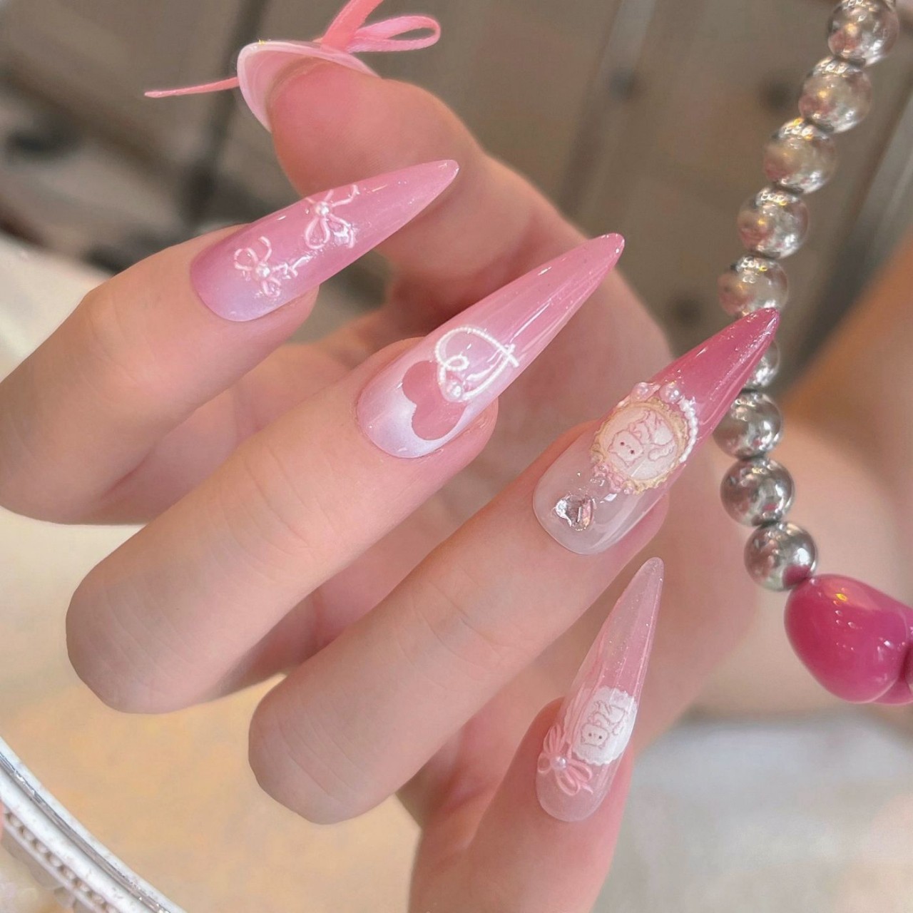 Viral Kawaii French Nail Art S - مراجعة Nail Art Viral وسعره