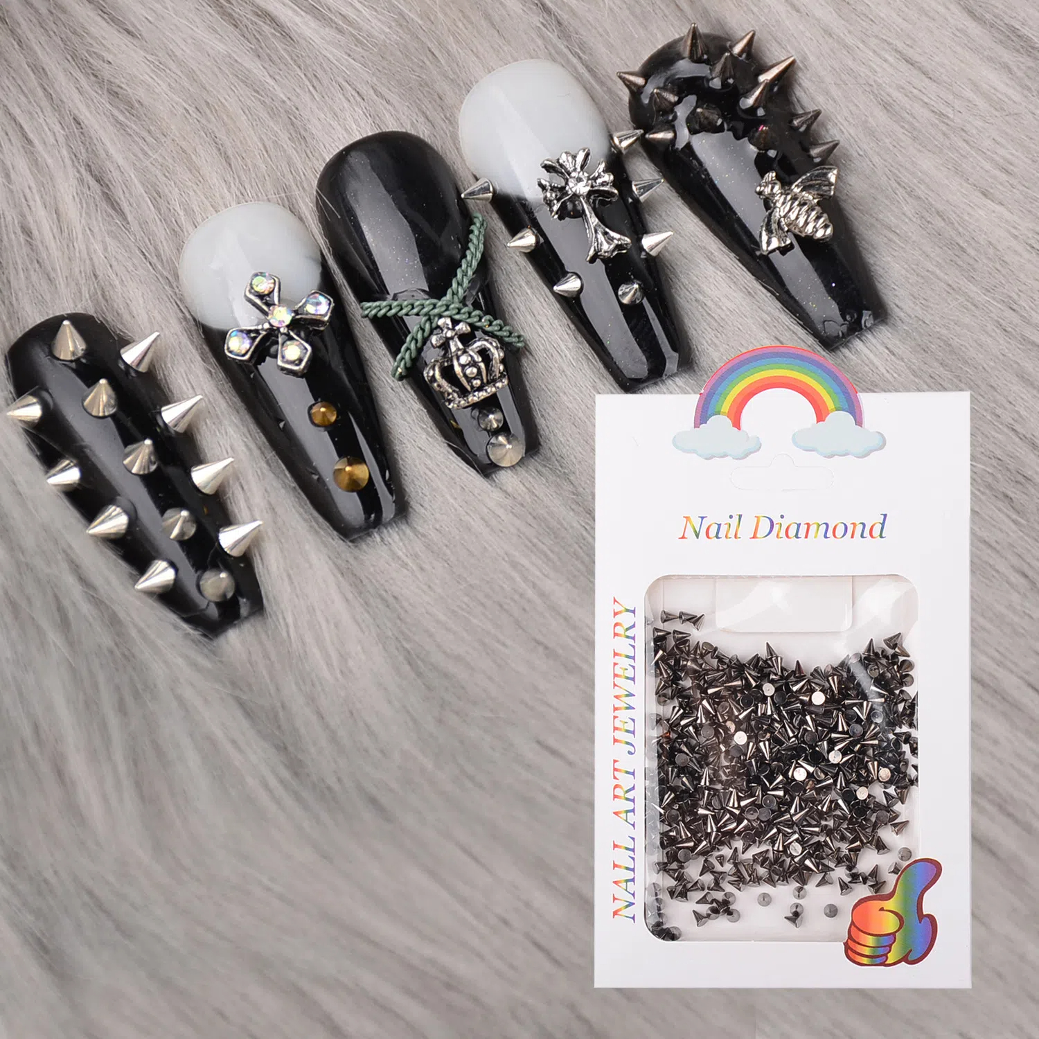 Viral Alloy Small Rivets  DIY  - مراجعة Nail Art Viral وسعره