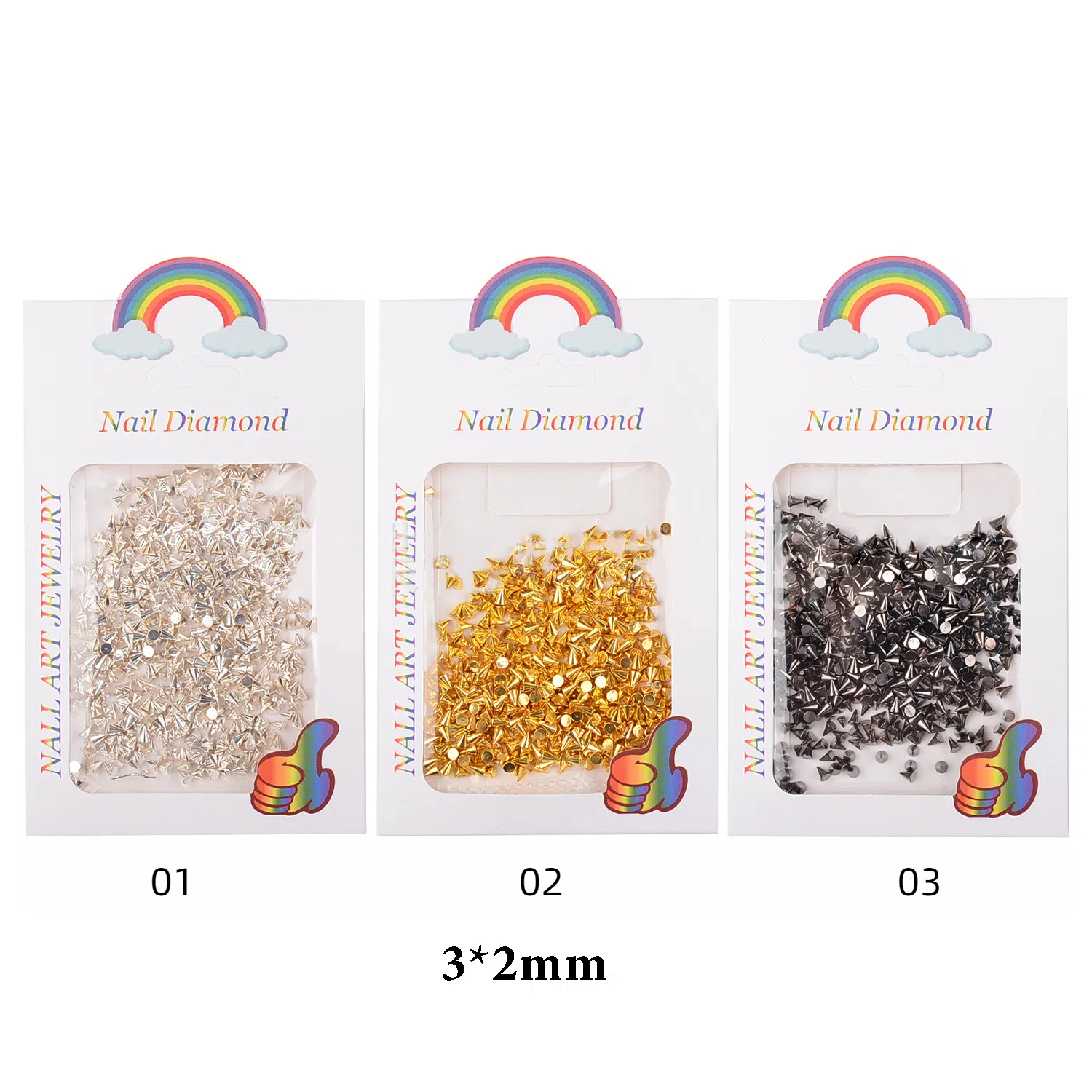 Viral Alloy Small Rivets  DIY  - مراجعة Nail Art Viral وسعره