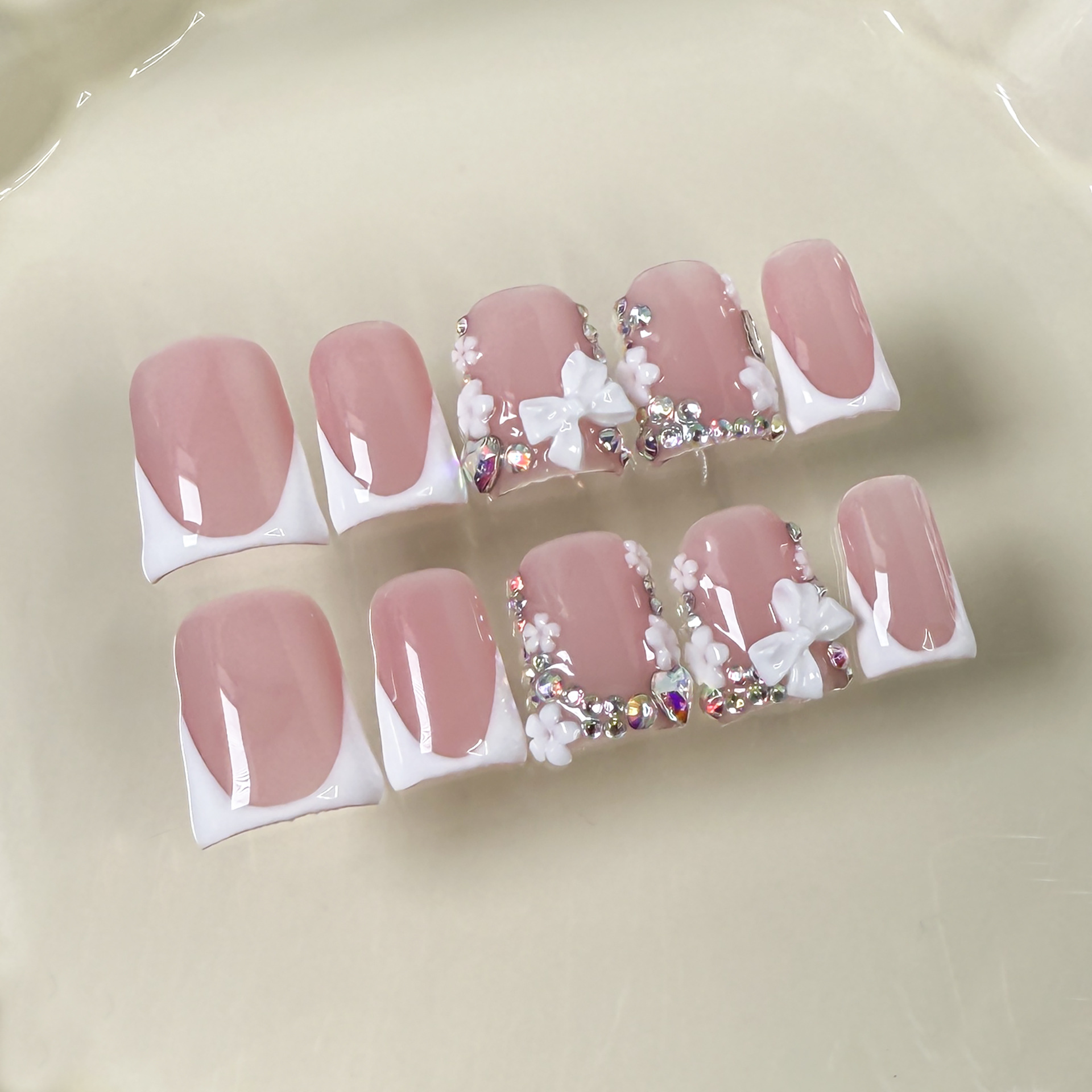 10pcs Pink Duckbill Handmade P - مراجعة Nail Art Quirky وسعره