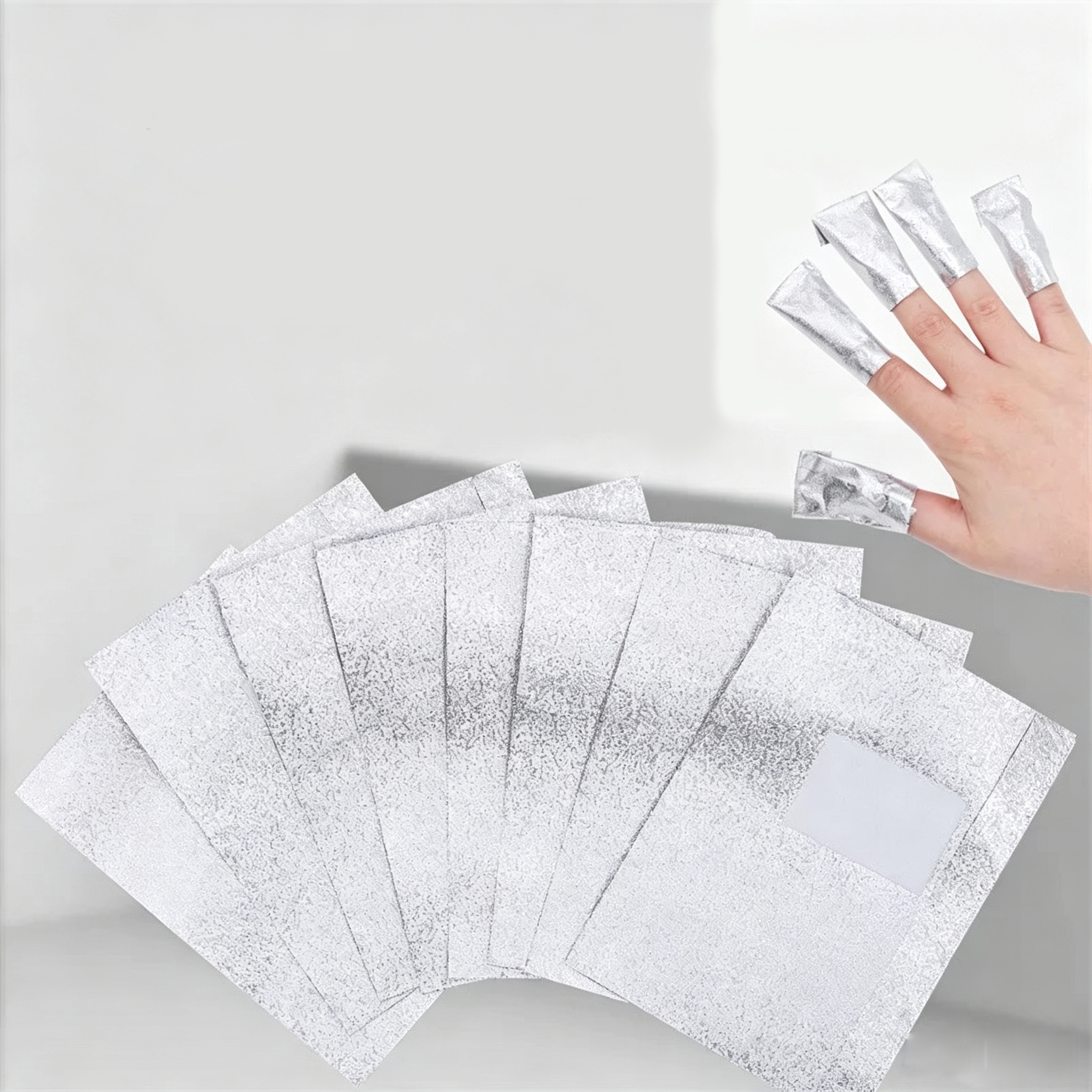 NEW 100Pcs Bag Aluminum Foil N - مراجعة Nail Art Ideas وسعره
