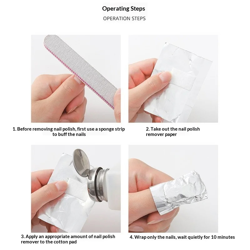 NEW 100Pcs Bag Aluminum Foil N - مراجعة Nail Art Ideas وسعره