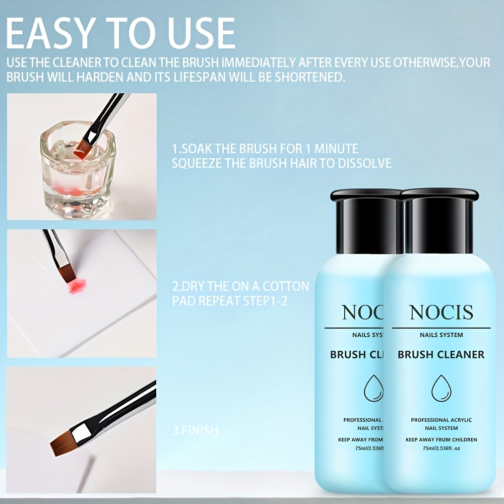 NOCIS 75ml Acrylic Nail Brush  - مراجعة Nail Art Ideas وسعره